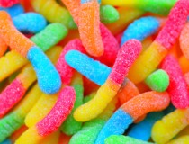 Neon Rainbow Gummy Worms