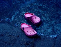 Pink Water Crocs